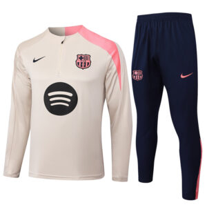 Conjunto Completo Sudadera Entrenamiento Barcelona 2025 2026 Amarillo Rosa