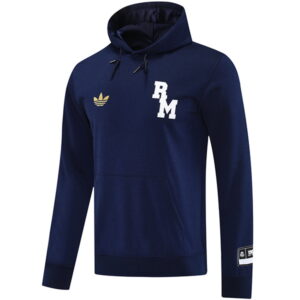 Chaqueta Con Capucha Real Madrid 2025 2026 Azul Marino