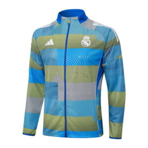 Ropa Deportiva Con Cremallera Larga Real Madrid 2025 2026 Azul Amarillo